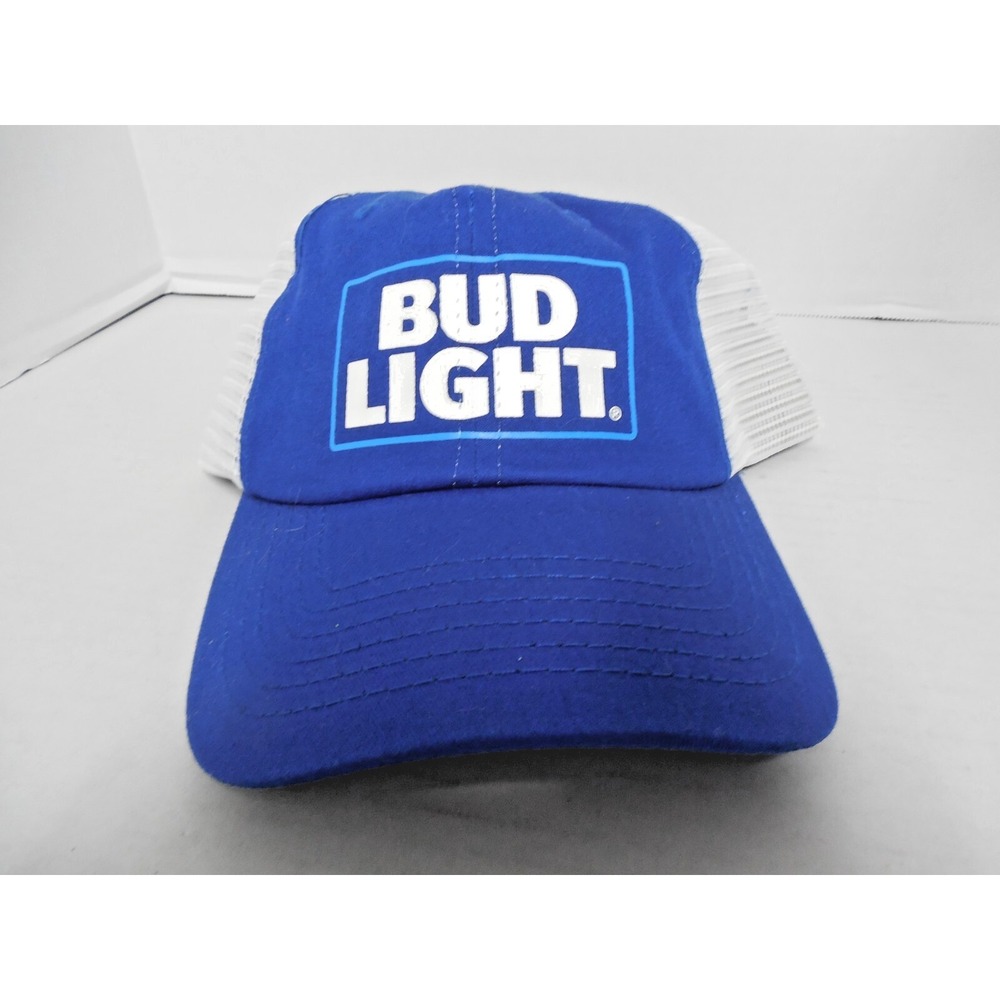 Bud Light Mesh Back Ball Cap Adjustable Snap-Back/ Beer Logo OSFA